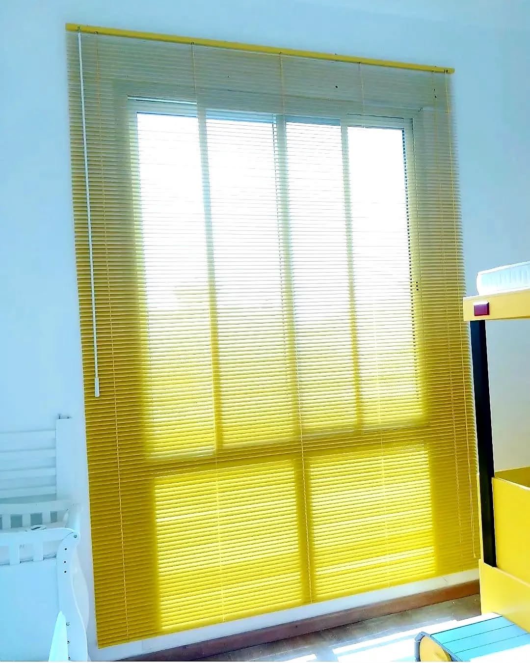 Motorized curtains living room